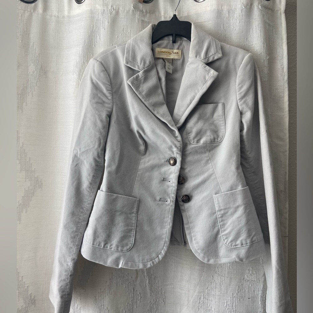 London Jean Chino grey blazer/jacket.